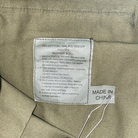 New Rothco Woodland Camo Paratrooper Fatigue Pants Mens 3XL 47”-51” 8 Pocket BDU - Picture 11 of 13